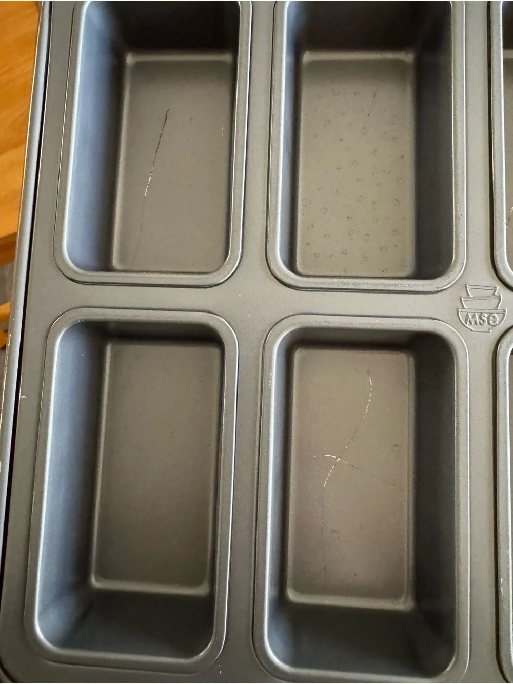8-Cavity Mini Loaf Pan – Gray from Martha Stewart everyday - minor scratches